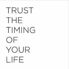 Trust the timing of your start up. But at the same time, build and maintain momentum.