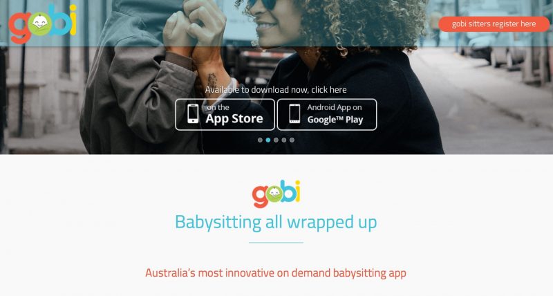 Website for Babysitting App, Gobi