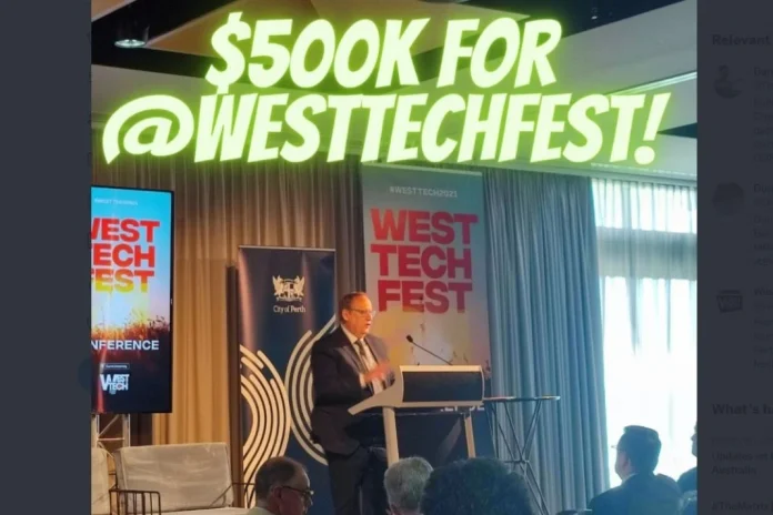 Minister Punch opening the West Tech Fest